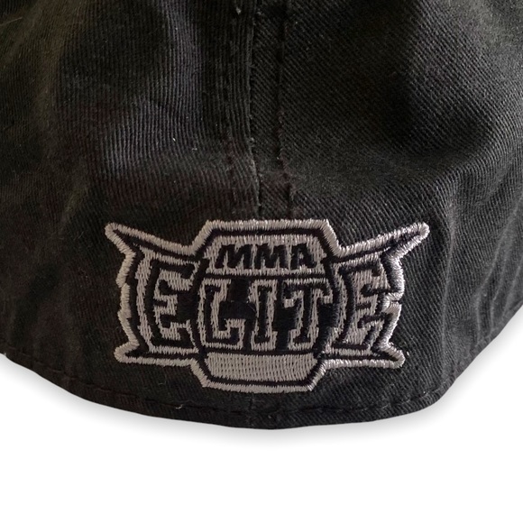 MMA Elite Black Embroidered Cross Studs Hat - Picture 3 of 6